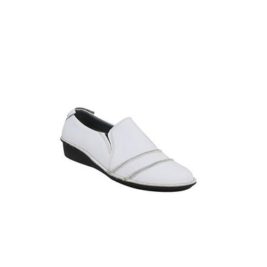 کفش چرم طبیعی زنانه شیفر کد 5f01a500100 رنگ سفید