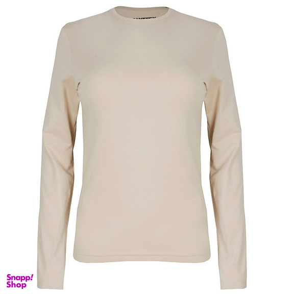 تیشرت آستین بلند زنانه کانتکس مدل 249014409 رنگ کرم