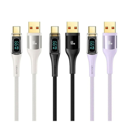 کابل دیتا Type-C به USB یوسمز مدل US-SJ592 6A 66W طول 1.2 متر