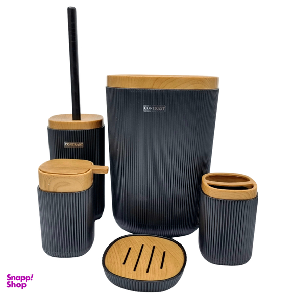 ست سرویس بهداشتی 5 پارچه کنتراست مدل روما کد 7900