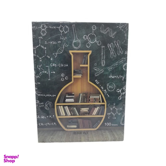 دفتر کلاسوری 100 برگ میکرو طرح شیمی کد 019