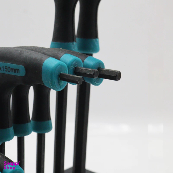 آچار آلن شش گوش نولان مدل YP-T-Hhandle مجموعه 8 عددی