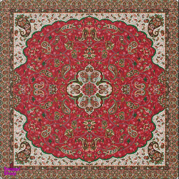 رومیزی ترمه حسینی مدل شاه عباسی