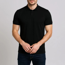 پولوشرت آستین کوتاه مردانه مدل GD-s-15535307 رنگ مشکی