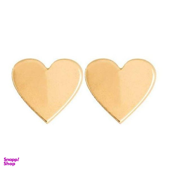 گوشواره طلا 18 عیار زنانه قیراط طرح قلب کد GH3882