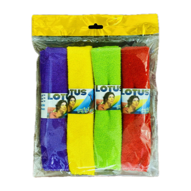 دستمال نظافت لوتوس مدل حوله ای بسته ۴ عددی