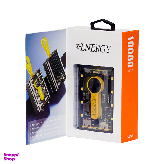 پاوربانک ایکس-انرژی مدل X-812T 20W ظرفیت 10000 میلی آمپر ساعت