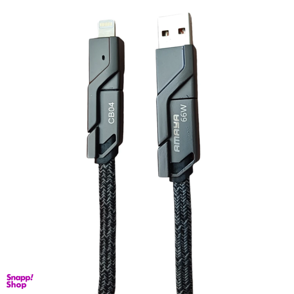 کابل شارژ Type-C/USB به Type-C/Lightning آمایا مدل CB04 طول 1 متر