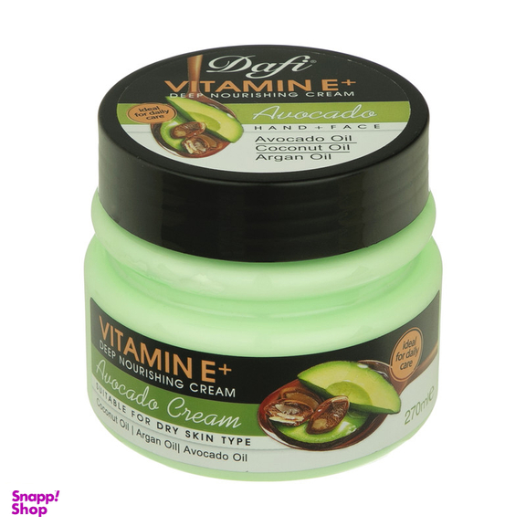 کرم مرطوب کننده دافی مدل Avacado حجم 270 میلی لیتر