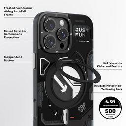 کاور یانگ کیت مدل Cyberpunk 360° مناسب برای گوشی موبایل اپل iphone 16promax