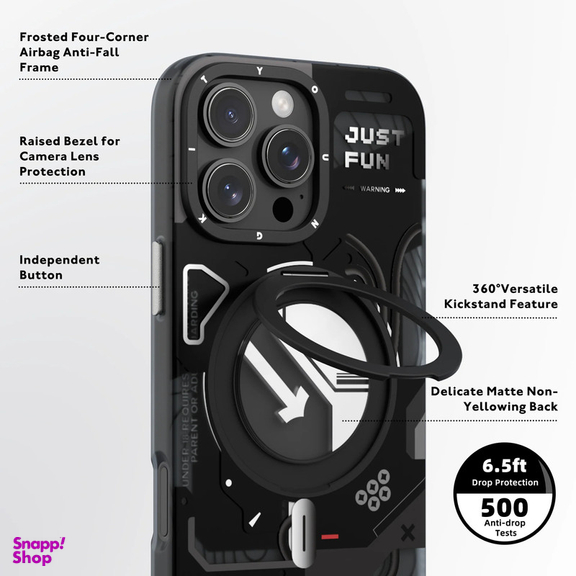 کاور یانگ کیت مدل Cyberpunk 360° مناسب برای گوشی موبایل اپل iphone 16promax