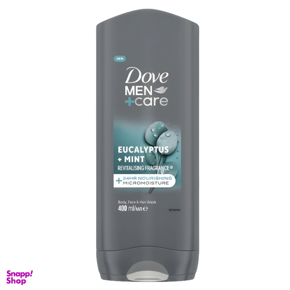 شامپو بدن مردانه داو مدل Eucalyptus and Mint حجم 400 میلی لیتر