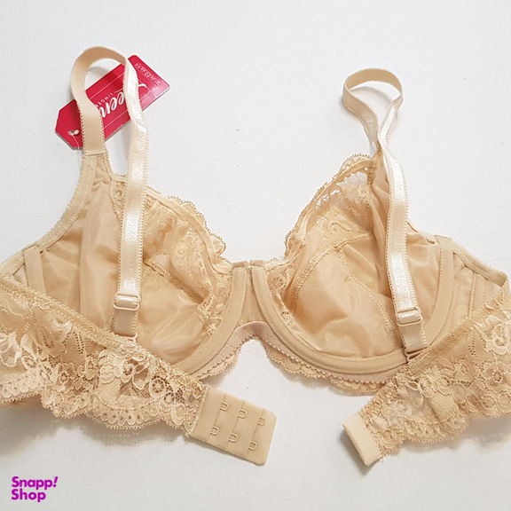 سوتین زنانه لین مدل فنردار کد 4680-513 رنگ کرم