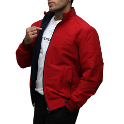 کاپشن بهاره مردانه مدل دورو رنگ قرمز