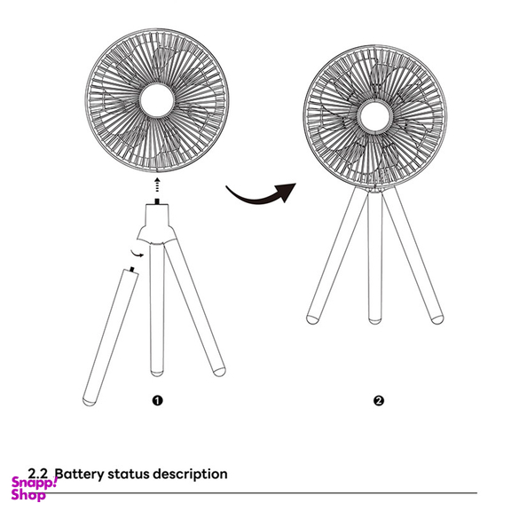 پنکه رومیزی ای آی سو لاو کد F13