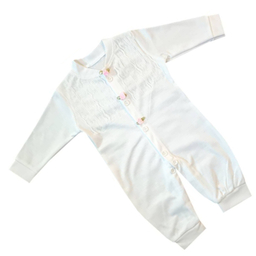 ست سرهمی و کلاه نوزادی مدل gool رنگ سفید