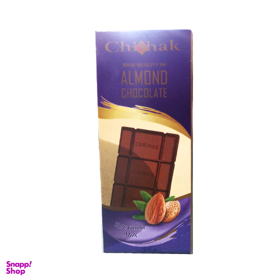 شکلات تابلت بادام چیچک وزن 80 گرم