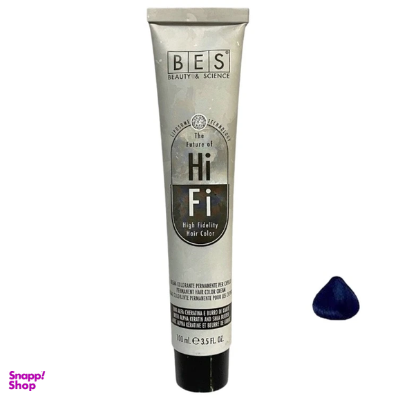 رنگ مو بی ای اس مدل Hi Fi شماره 1.99 رنگ مشکی کبالتی لاجوردی حجم 100 میلی لیتر