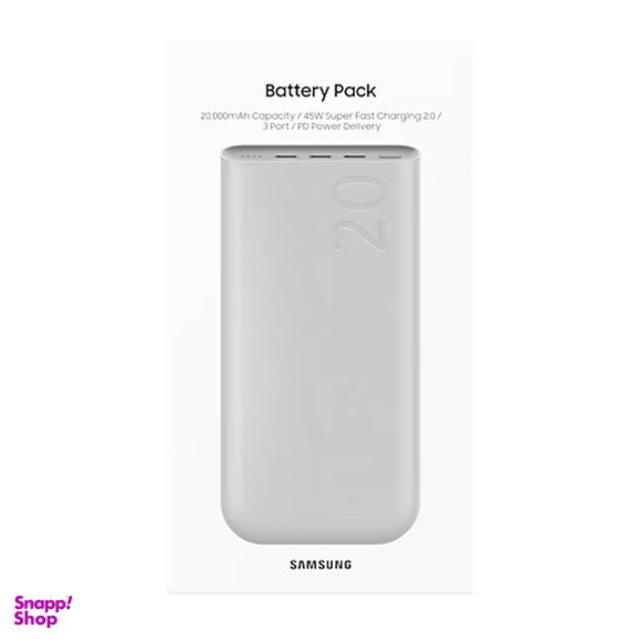 پاوربانک 45 وات سامسونگ مدل Battery Pack EB-P4520 ظرفیت 20000 میلی آمپر ساعت