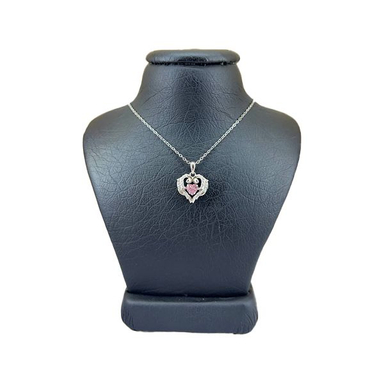 گردنبند نقره زنانه سواروسکی مدل جغد قلب ظریف کد 347981