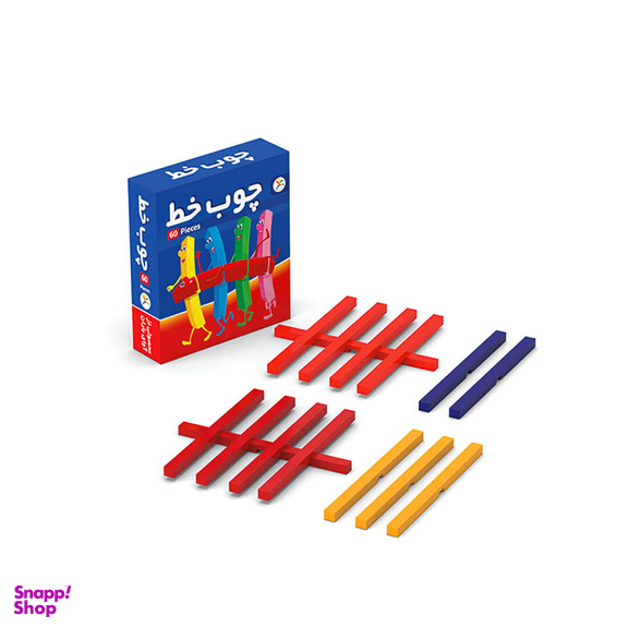 اسباب بازی آموزشی لبخند مدل چوب خط بسته 60 عددی