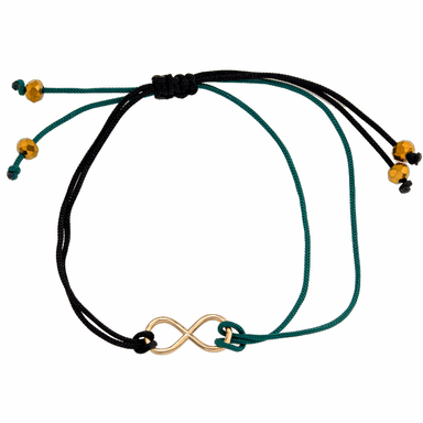 دستبند طلا 18 عیار زنانه میلی گالری مدل آسانسوری طرح بینهایت کد MT1492