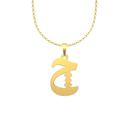 گردنبند طلا 18 عیار زنانه مدوپد مدل حرف چ کد I3-1-1371