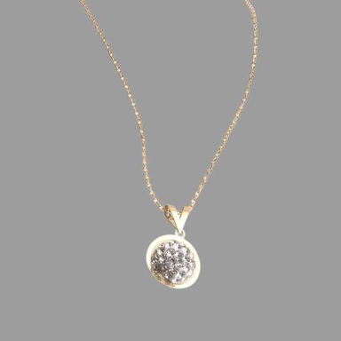 گردنبند طلا 18 عیار زنانه اپال گلد مدل سواروسکی نقره ای کد sh0271