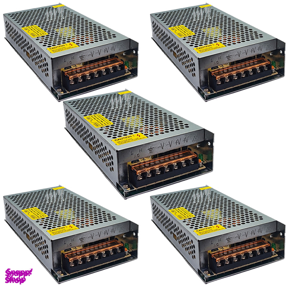آداپتور سوئیچینگ 12 ولت 15 آمپر مدل S-180-12 بسته 5 عددی