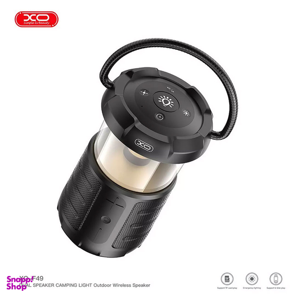 اسپیکر بی سیم بلوتوثی و چراغ کمپینگ شارژی ایکس او مدل F49