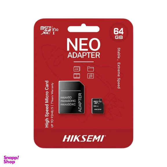 کارت حافظه MicroSDXC هایک سمی مدل TF-C1 ADP ظرفیت 64 گیگابایت به همراه آداپتور