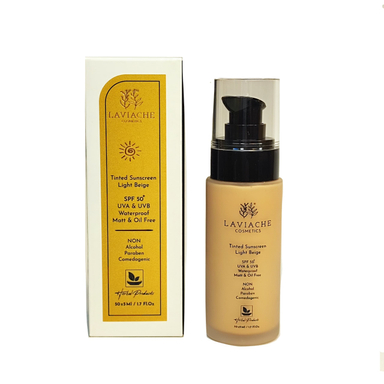 کرم ضد آفتاب رنگی لاویاچه مدل +SPF50 رنگ بژ روشن حجم 50 میلی لیتر