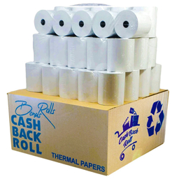 رول کاغذ حرارتی کش بک پشت چاپ مدل 8mm کد 1404003 بسته 84 عددی