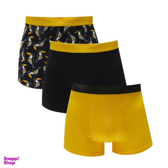 شورت پادار مردانه ال سی وایکیکی مدل پنگوئن بسته 3 عددی