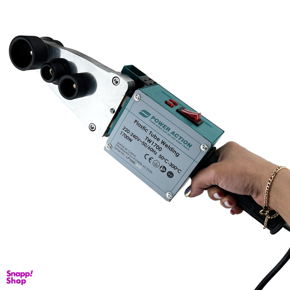 دستگاه جوش لوله پلیمری پاور اکشن مدل TW 1700 مجموعه 11 عددی