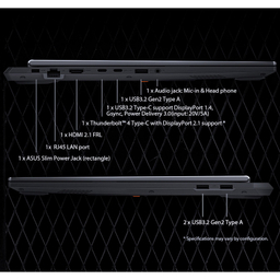 لپ تاپ 16 اینچی ایسوس مدل TUF Gaming F16 FX608JMR-F16I75060-i7 14650HX-64GB DDR5 5600MHz-1TB SSD-RTX5060 8GB-FHD 165Hz-W کاستوم شده