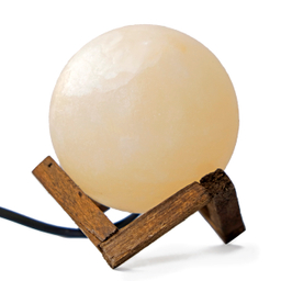 آباژور رومیزی سنگ نمک گوی سایز 18