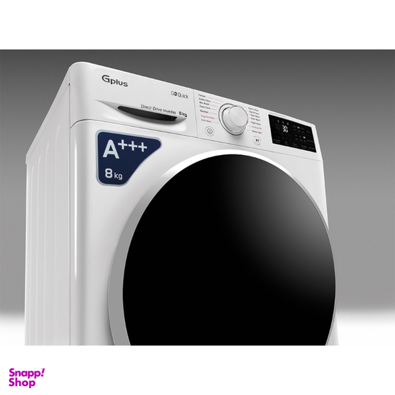 ماشین لباسشویی جی پلاس مدل GWM-R87W.KTN ظرفیت 8 کیلوگرم