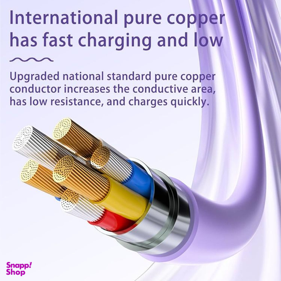 کابل شارژ USB/Type-C به Type-C/Lightning کد 5500044 طول 1 متر