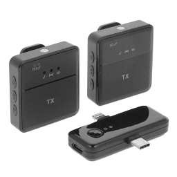 میکروفون بی سیم یقه ای مدل SX31 dual 3in1 Multi-Function بسته 2 عددی