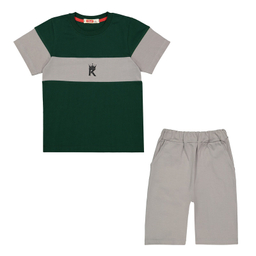 ست تیشرت و شلوارک پسرانه مادر مدل Arta-02