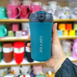 ماگ سفری مدل دو قفله coffee گنجایش 0.4 لیتر