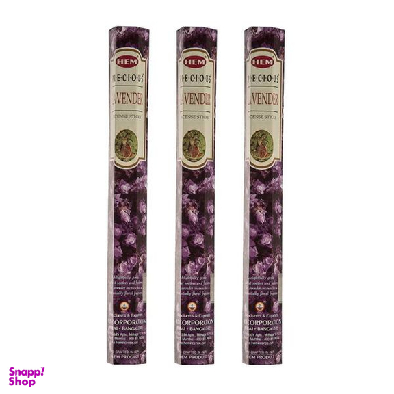 عود خوشبو کننده هم مدل Lavender بسته 3 عددی