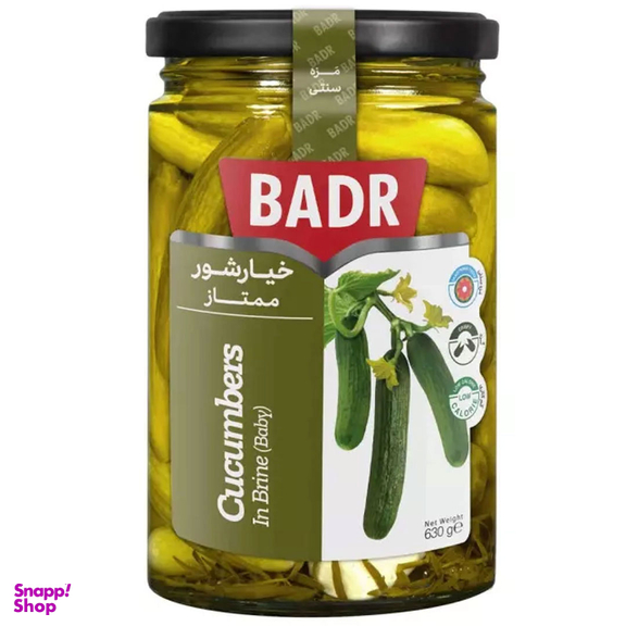 خیارشور ممتاز بدر وزن 630 گرم
