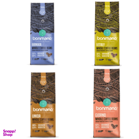 دانه قهوه ویتالی، آرنیکا، جیورنو و یونیکا بن مانو مجموعه ۴ عددی