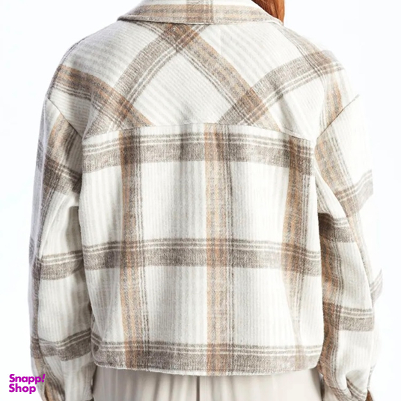 ژاکت زنانه ال سی وایکیکی مدل Tork572 کد W3K299Z8 رنگ کرم قهوه ای