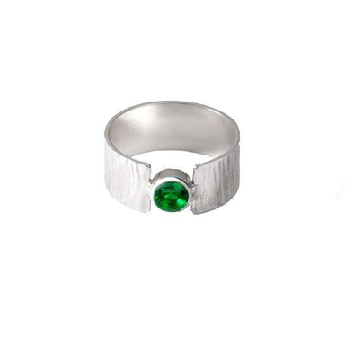 انگشتر نقره زنانه مدل نبات کد 052