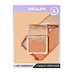 پالت هایلایتر و رژگونه شیگلم مدل Glam Hybrid شماره 101