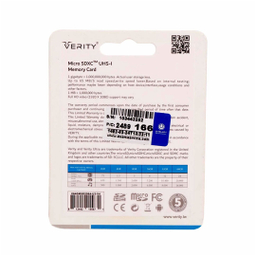 کارت حافظه MicroSD وریتی مدل U3/80m ظرفیت 64 گیگابایت به همراه آداپتور