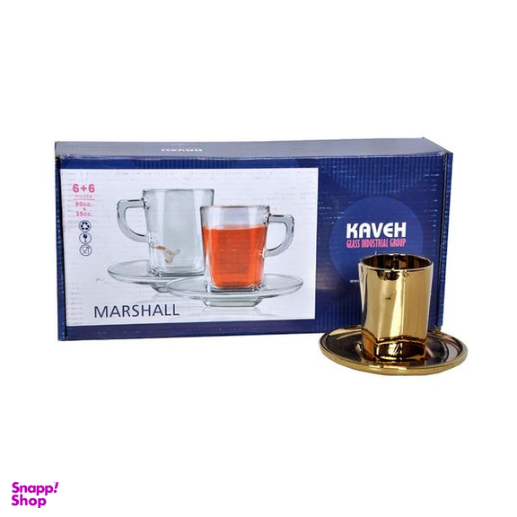 فنجان و نعلبکی کاوه مدل MARSHALL بسته 12 عددی